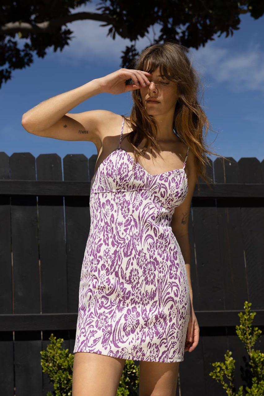 zara short jacquard dress