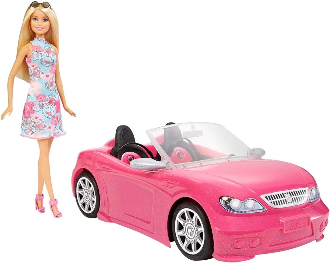 Barbie convertible with doll sales