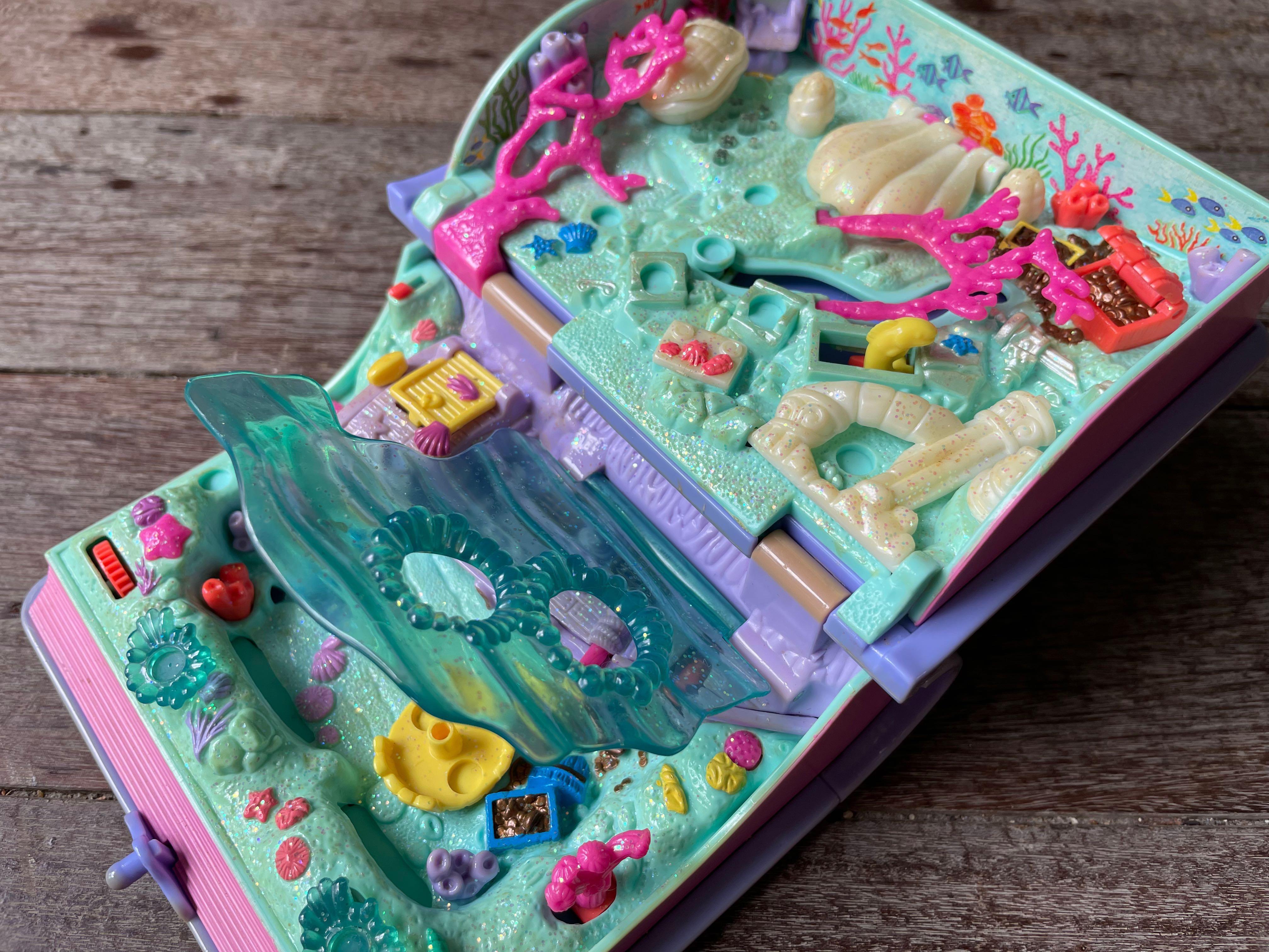 Polly Pocket Sparkling Mermaid Adventure Mattel 1995 – Neuf Storybook MISB