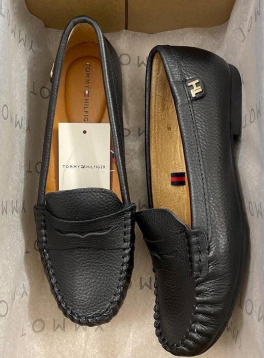 35TO39 PREORDEE TOMMY HILFIGER LOAFERS BLACK 220, Women's Fashion ...