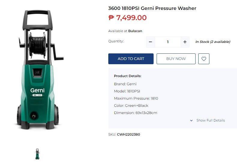 Gerni 3600 shop