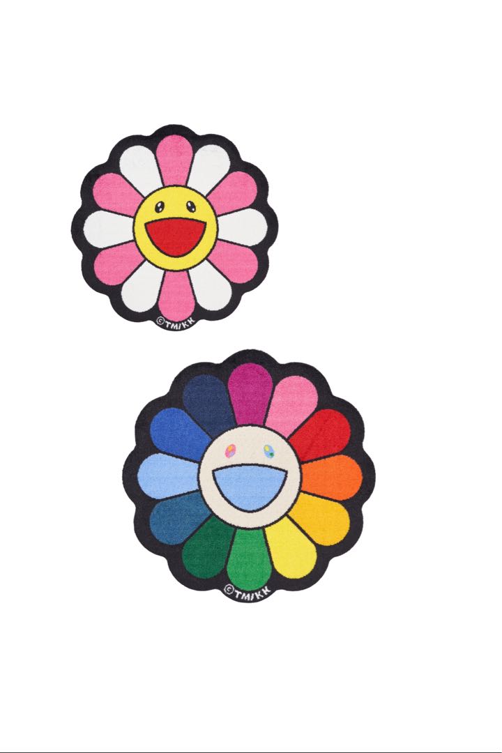 Flower Floor Mat 村上隆 kiki Kaikai Rainbow