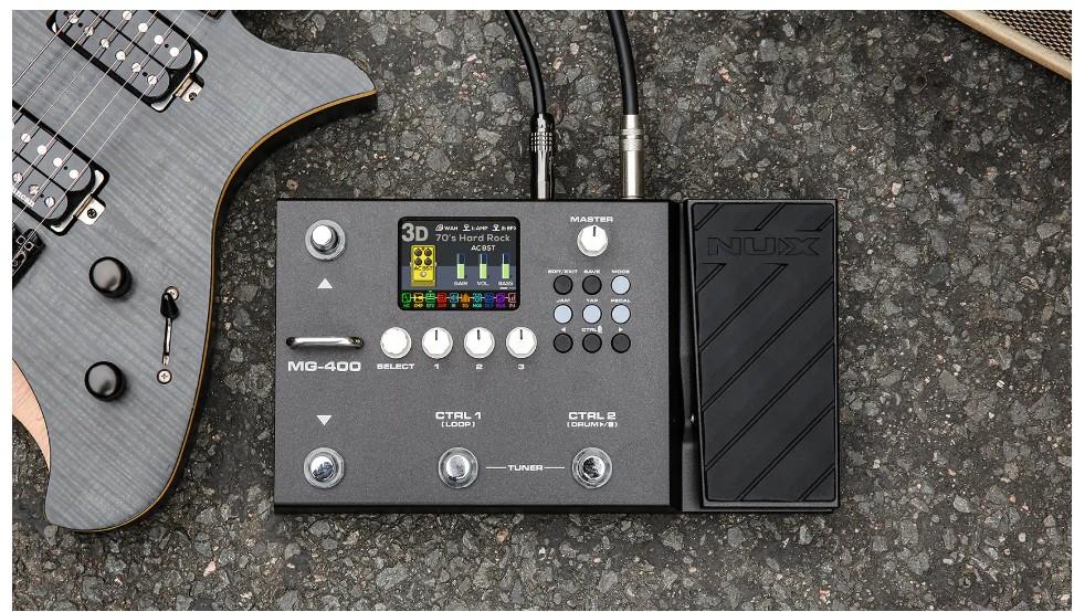 旺角琴行，Nux MG-400 Guitar multi Effect Pedals 結他效果器MG400