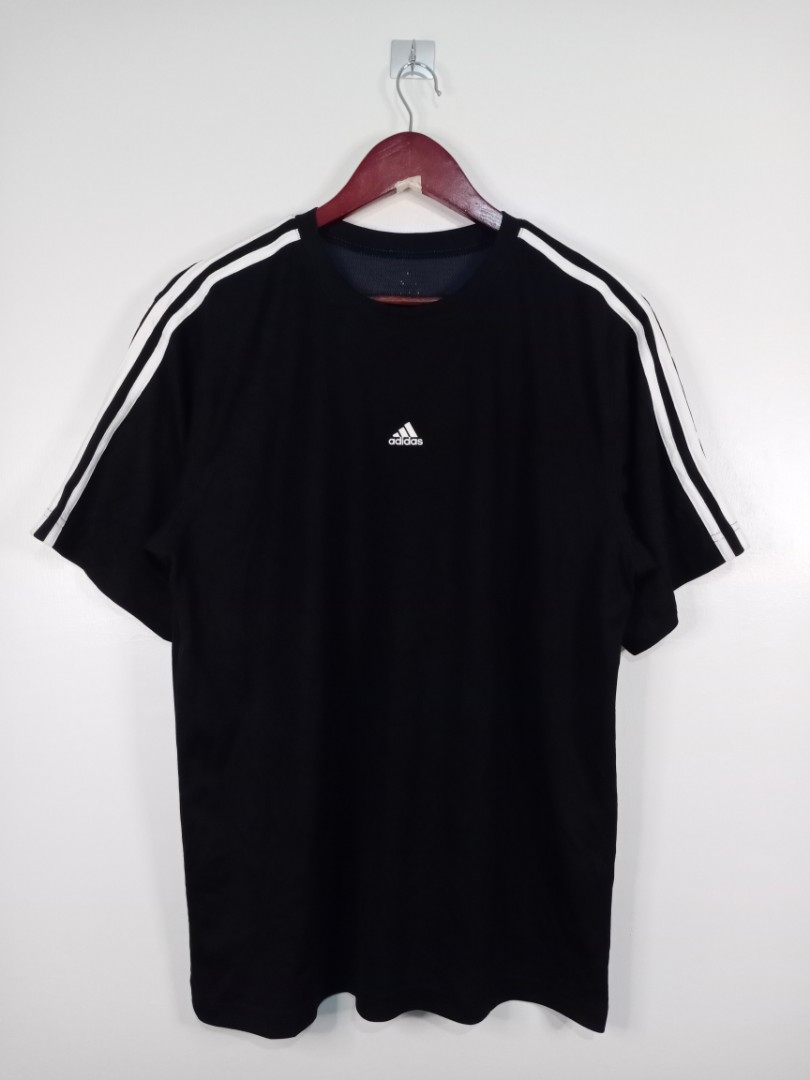 Adidas Dri Fit Black, Men's Fashion, Tops & Sets, Tshirts & Polo Shirts