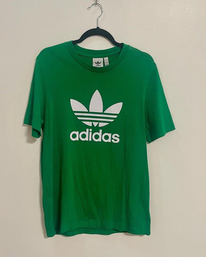 Adidas green shirt hot sale