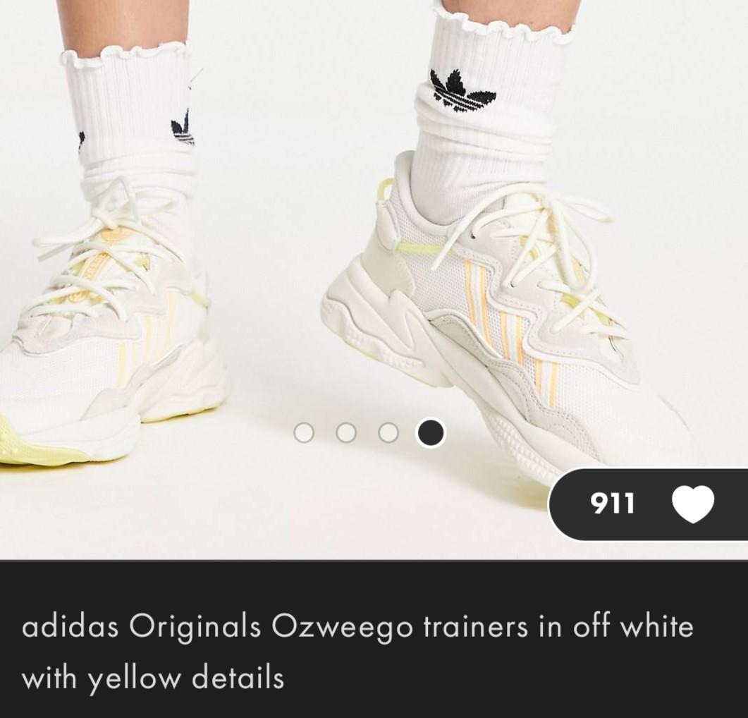 Adidas originals ozweego trainers in white online