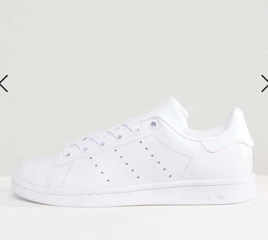 adidas Originals All White Stan Smith trainers, Men's Fashion, Footwear,  Sneakers on Carousell