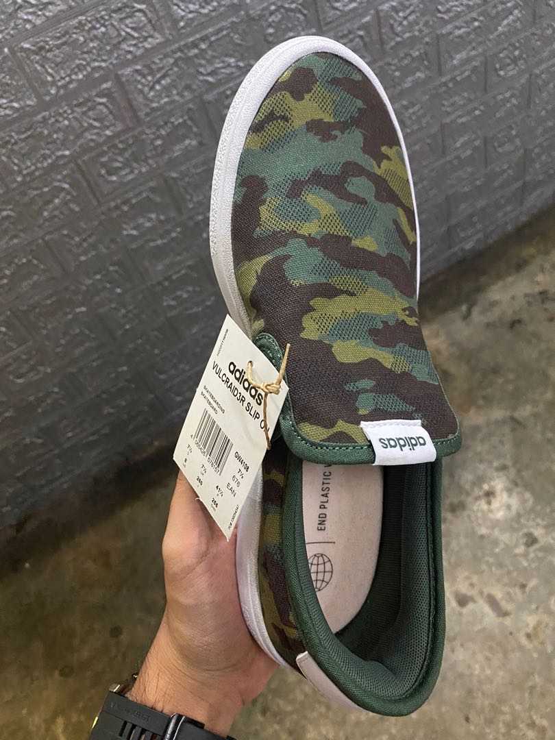 Adidas Slip on Camo Men s Fashion Footwear Sneakers on Carousell
