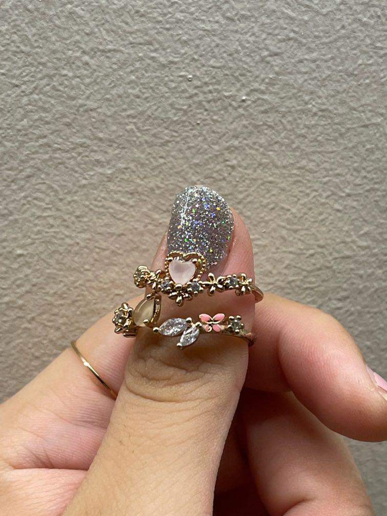 Adjustable fashion rings top