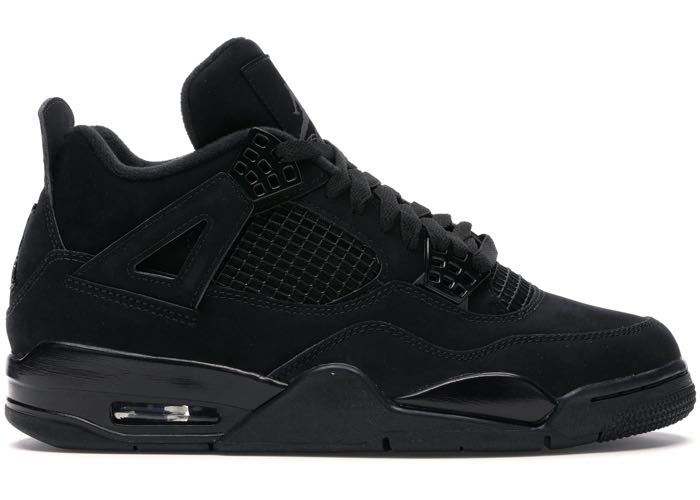 All black outlet jordans 4