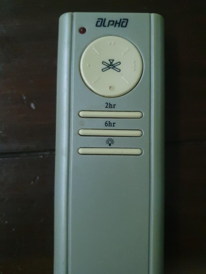 Alpha Fan remote, TV & Home Appliances, Electrical, Adaptors & Sockets on Carousell