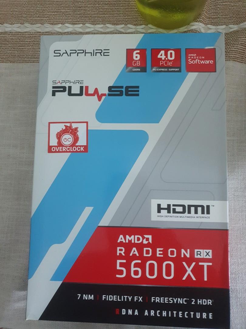AMD RADEON RX5600 XT 6GB, Computers & Tech, Parts & Accessories ...