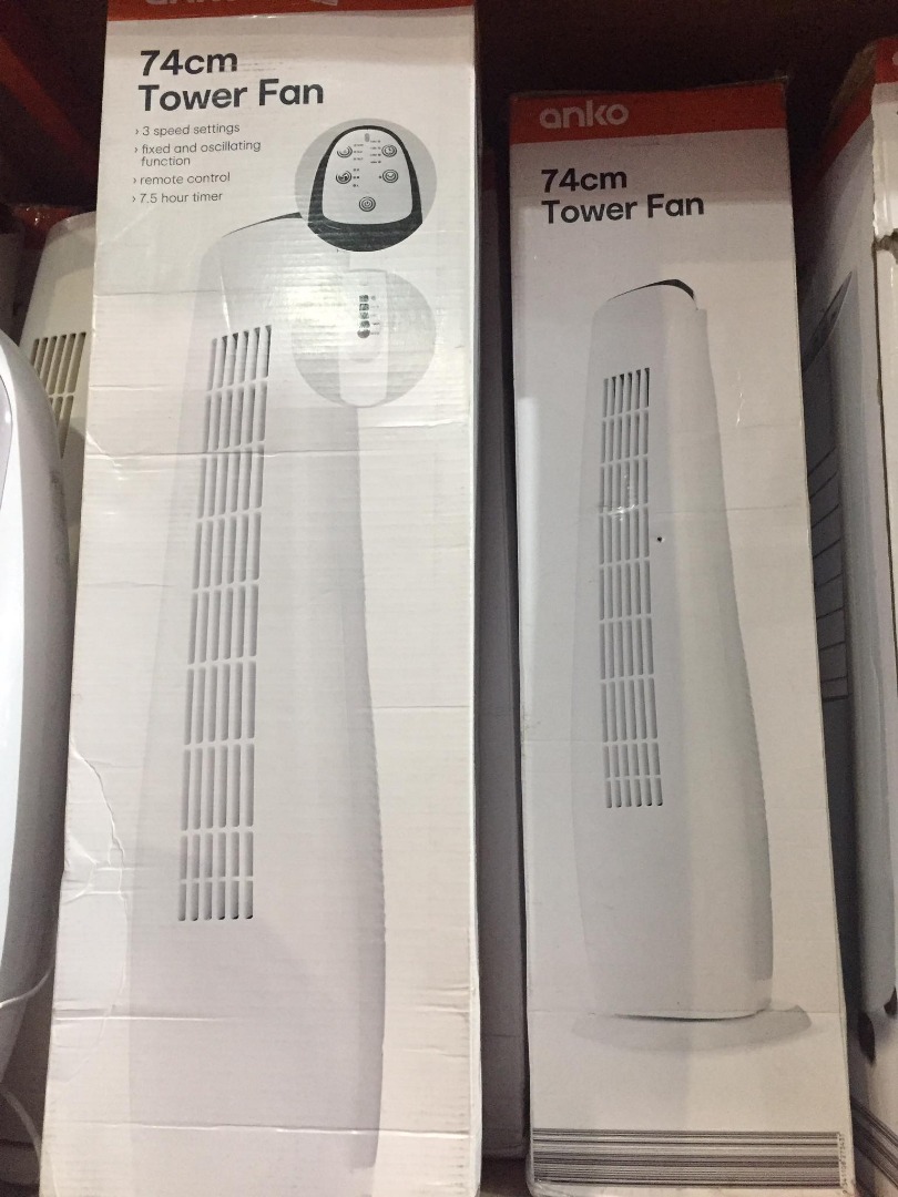 Anko 74cm Tower Fan, Furniture & Home Living, Lighting & Fans, Fans on