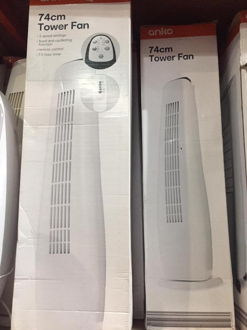 Anko 74cm Tower Fan, Furniture & Home Living, Lighting & Fans, Fans on