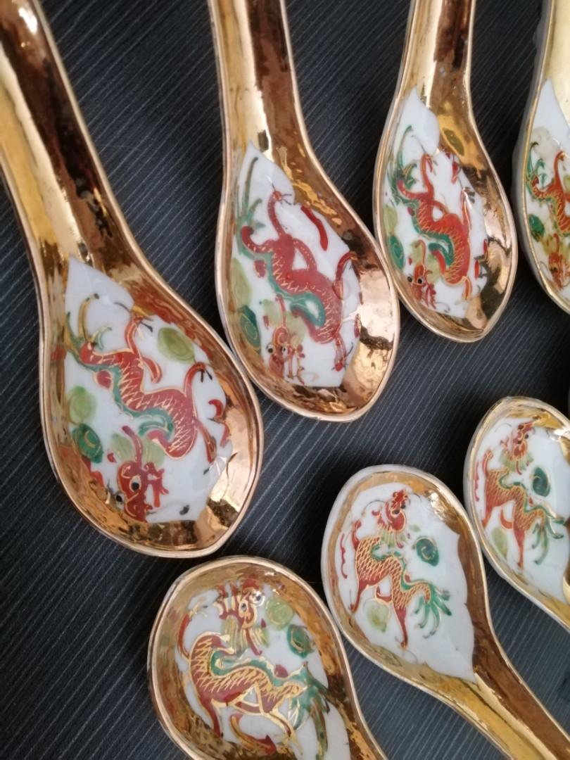 Antique soup spoons on sale