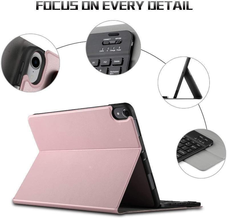 Apple iPad Pro 11 Keyboard Case Front Prop Stand Case with Removable