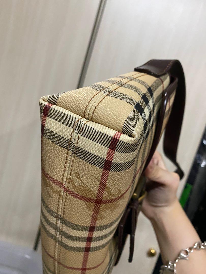 AUTHENTIC Burberry Checkered Baguette, Luxury, Bags & Wallets on Carousell