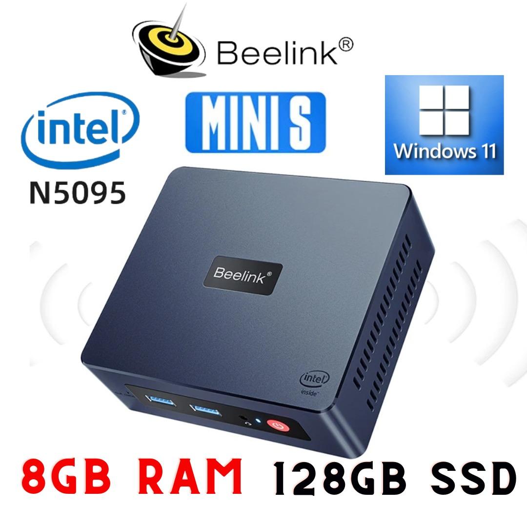 Mini PC, Beelink Mini S Intel 11 Generation 4-Cores N5095 Mini Desktop  Computer 8GB DDR4 RAM 256GB SSD, Mini Computer Dual HD - Cdiscount  Informatique