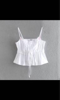 BNWT Spaghetti Strap White Top