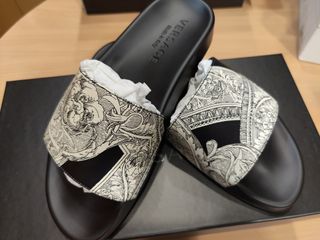 Versace lion slides deals