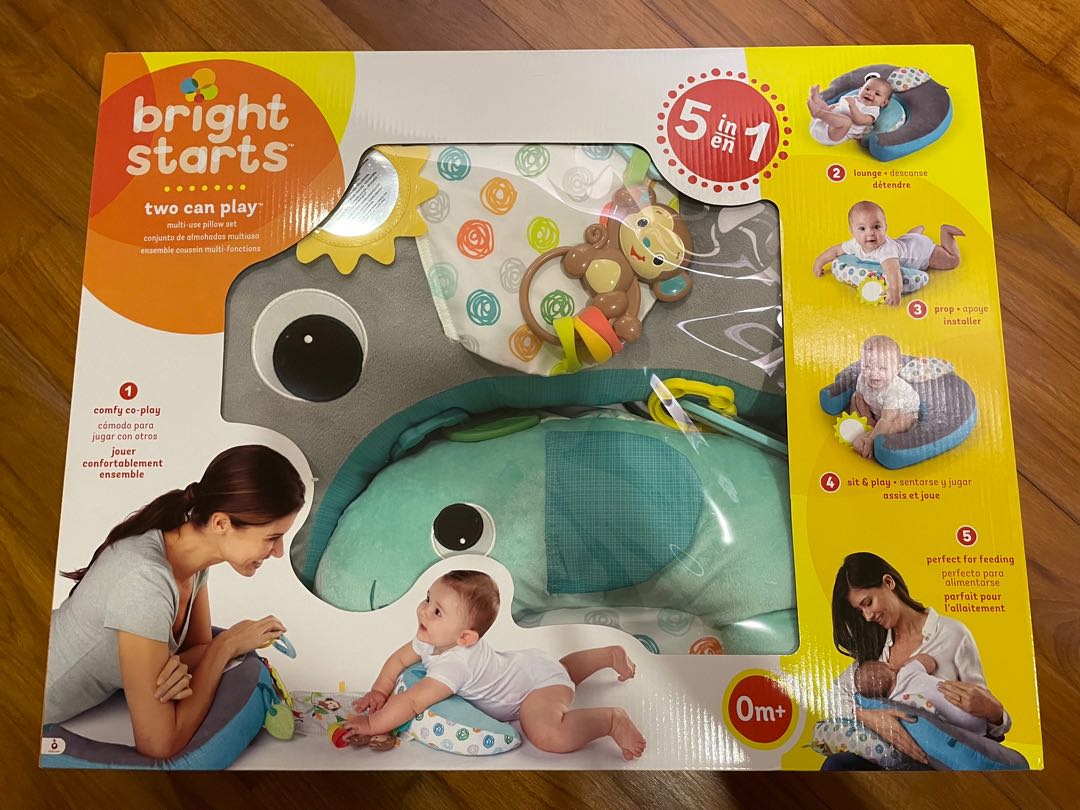 Bright Starts 5 in 1 Multi Use Pillow Set Babies Kids Infant