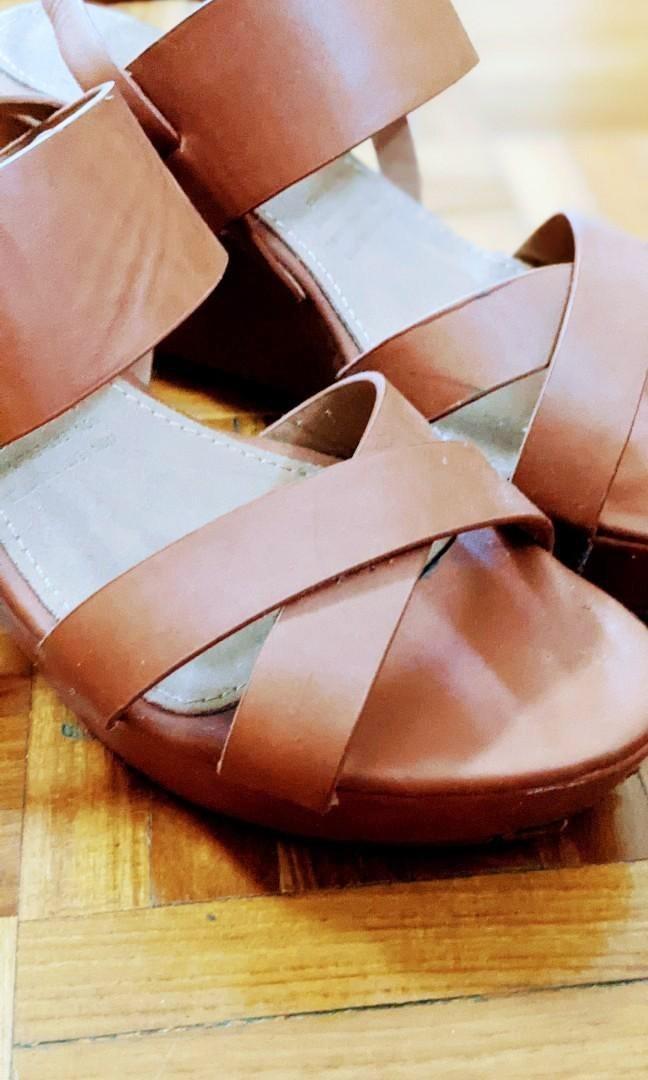Brown BRANDI DAY WEDGES heels strap casual work Women s Fashion