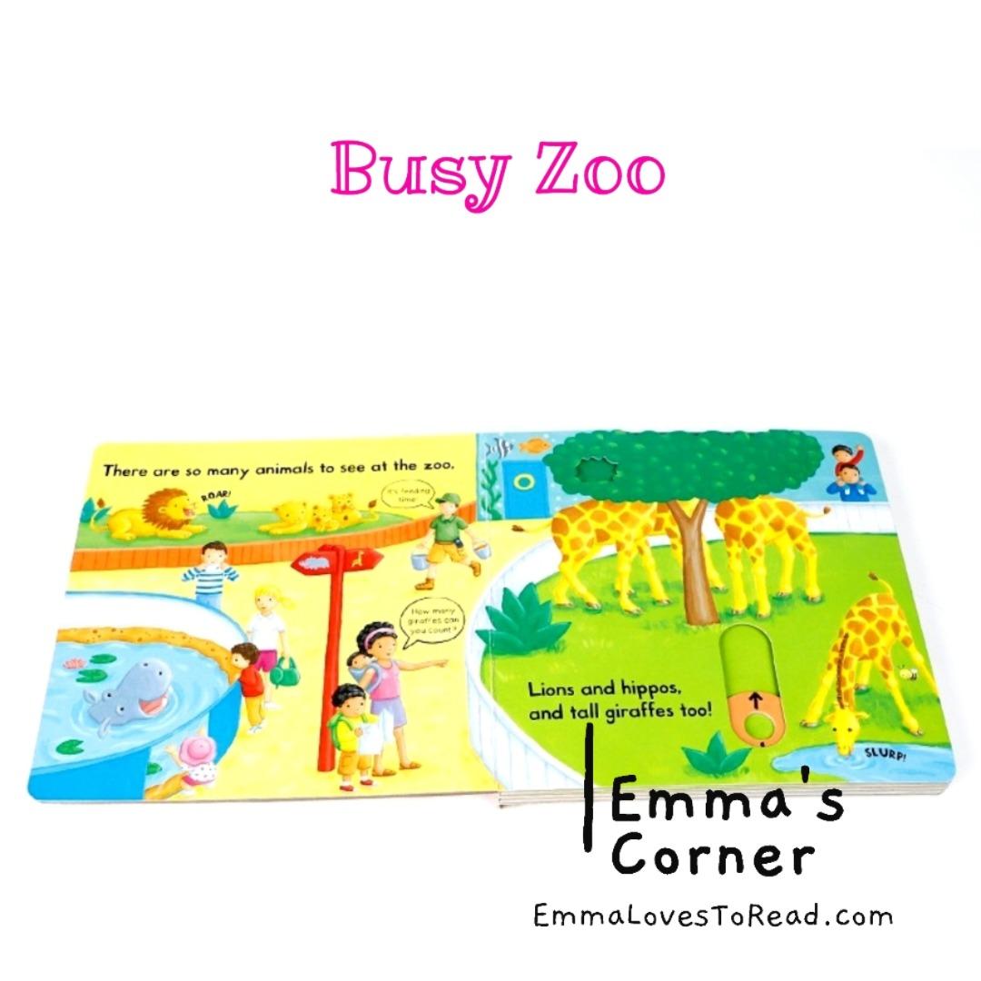 Campbell Busy Book Busy Zoo Interactive Board Book, Hobbies & Toys