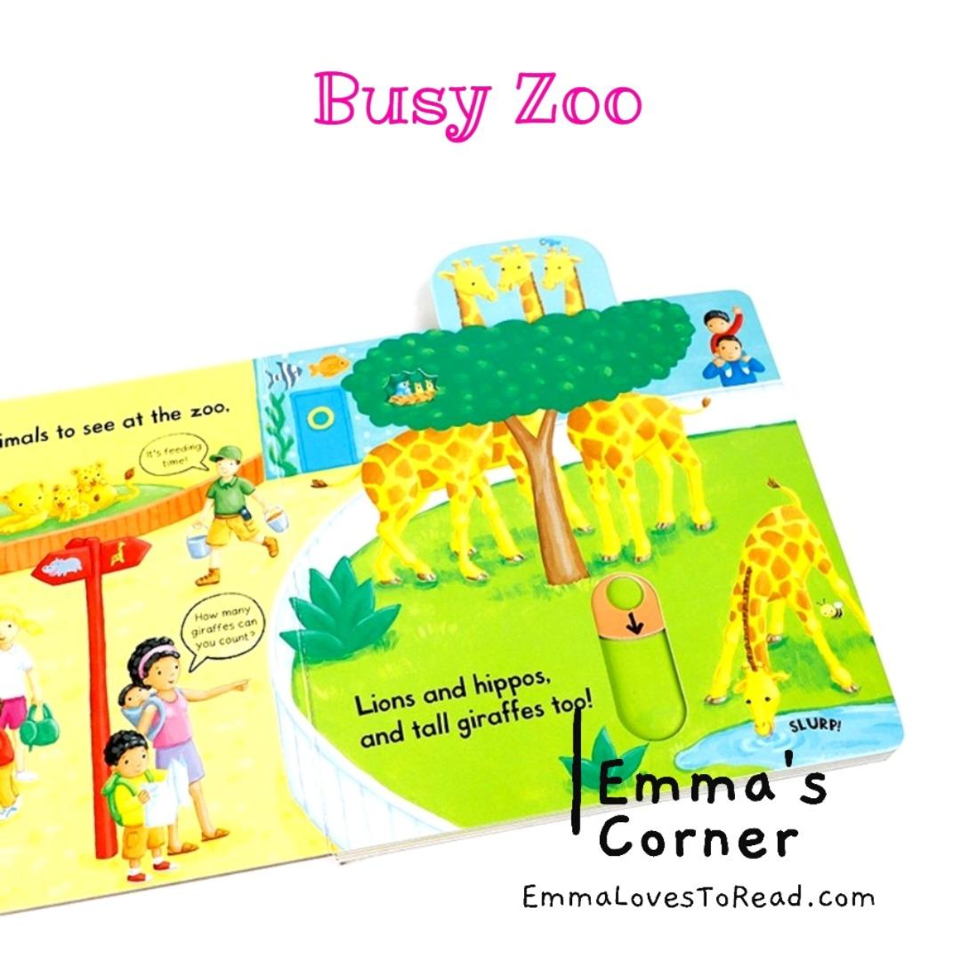 Campbell Busy Book Busy Zoo Interactive Board Book, Hobbies & Toys