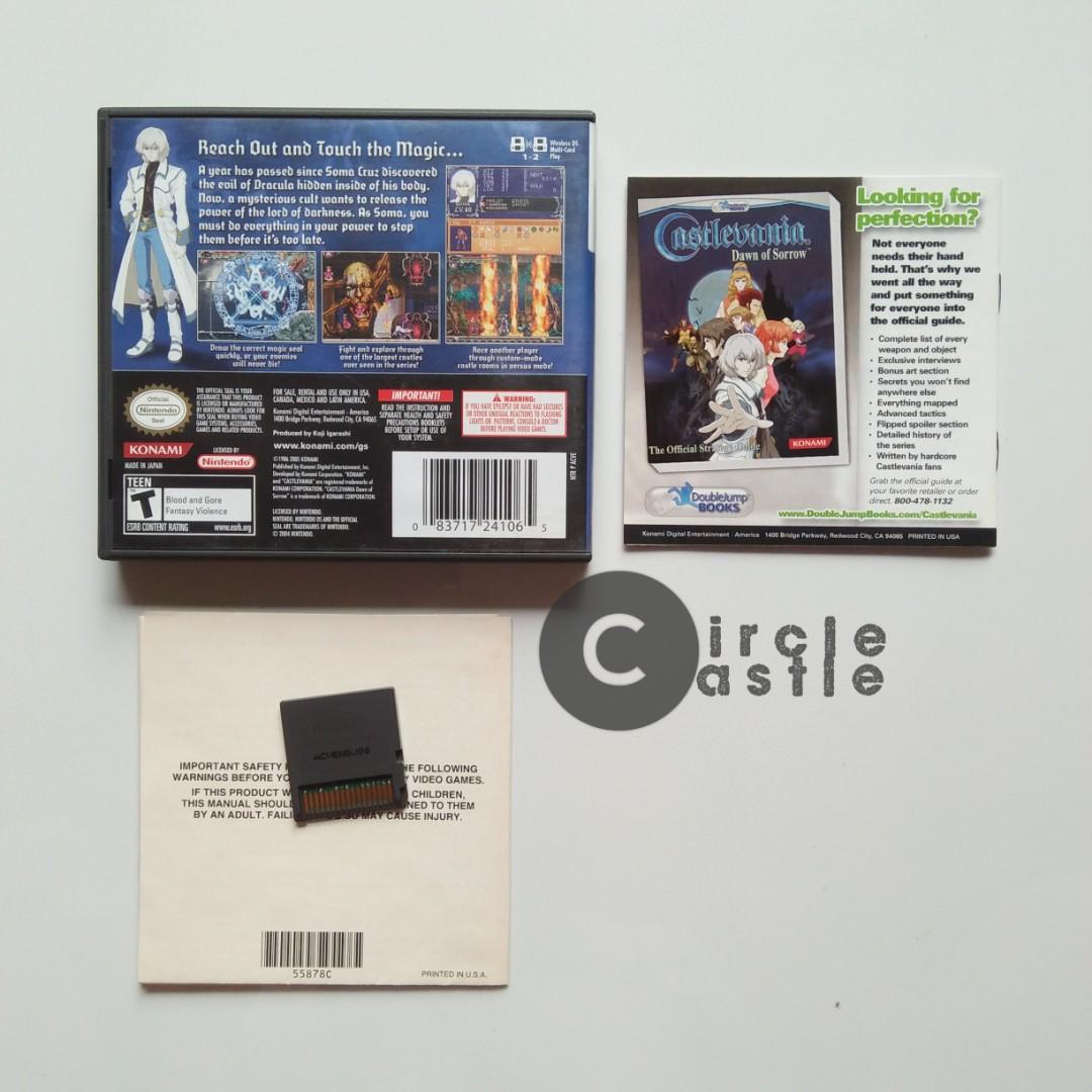 Castlevania Dawn of Sorrow for Nintendo DS, Video Gaming, Video Games, Nintendo on Carousell