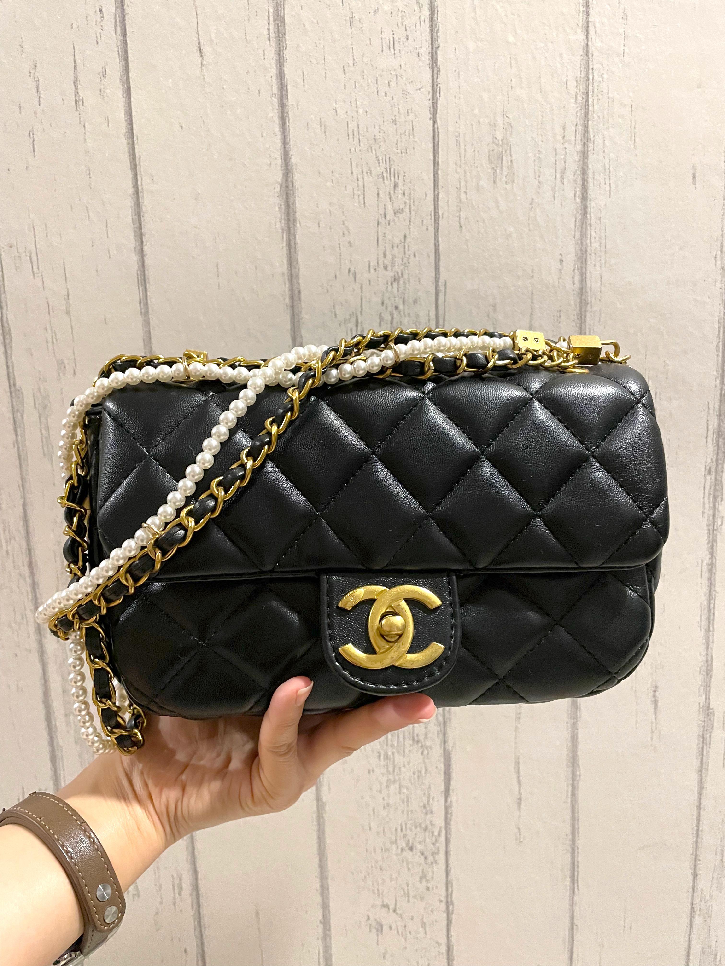 Chanel New Mini Crystal Pearls Chain Bag  Bragmybag