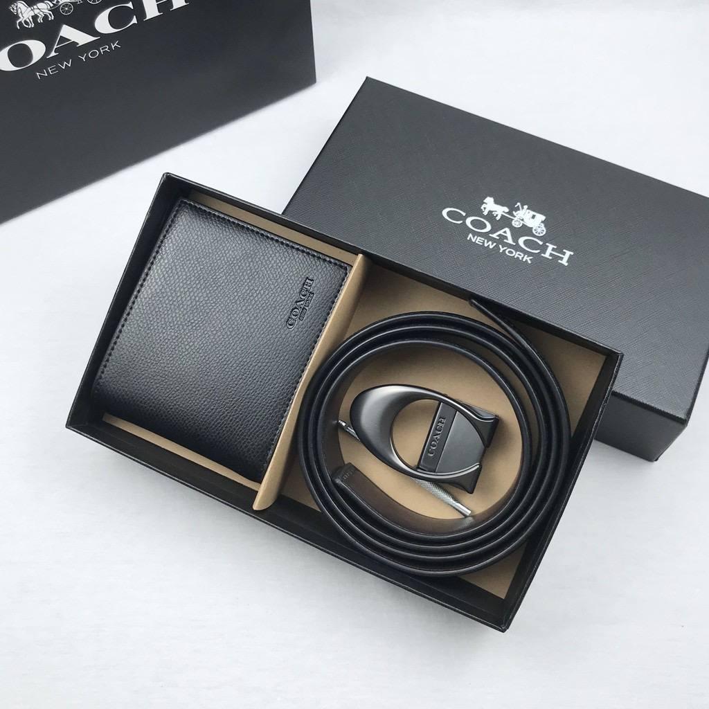Coach wallet sale and belt set