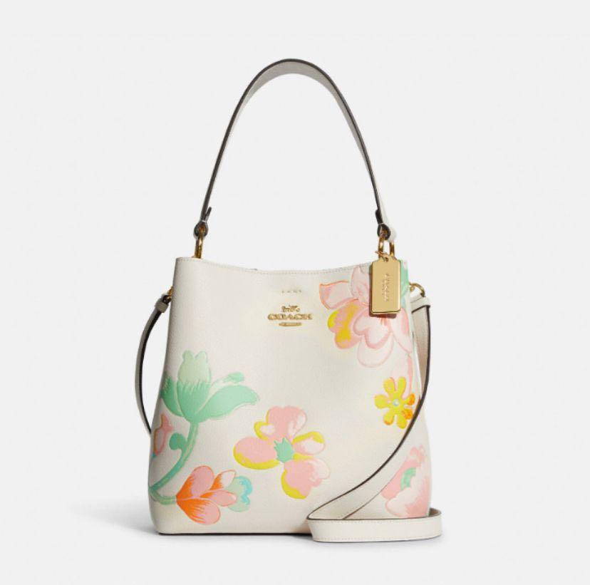 Small town bucket bag in signature canvas with kaffe fassett print deals