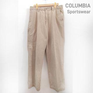 Columbia Beige Khaki Cargo Men's Pants Hiking Sportswear