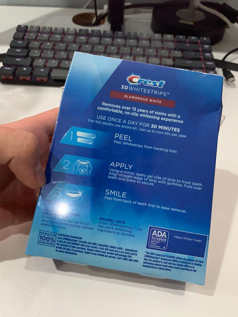 Genuine Crest 3D whitening Strips, Beauty & Personal Care ...