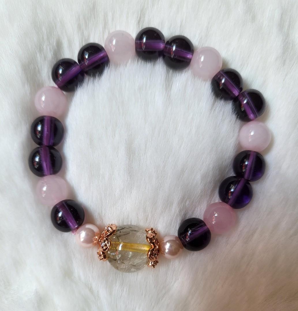 Customised Crystal Bracelet, Women's Fashion, Jewelry & Organisers