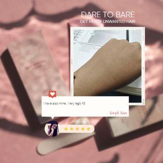 Dare to Bare -Promo na po 350 for the cream and 230 for the Spray