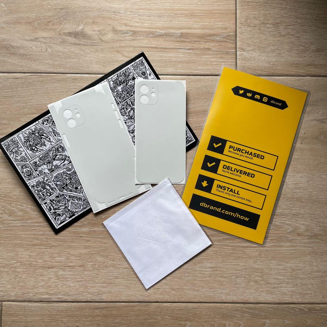 dBrand iPhone 12 grey skin, Mobile Phones & Gadgets, Mobile & Gadget Accessories, Cases