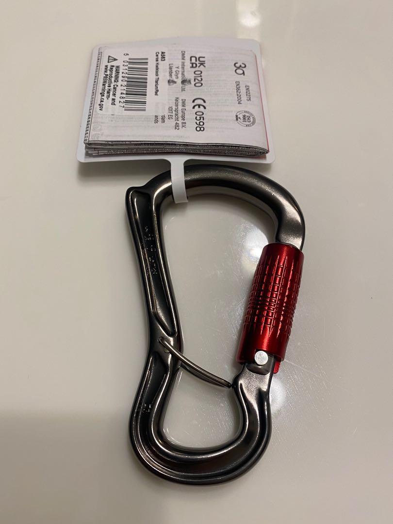 DMM Ceros Locking Belay Carabiner Quicklock for climbing, Sports Equipment, Other Sports