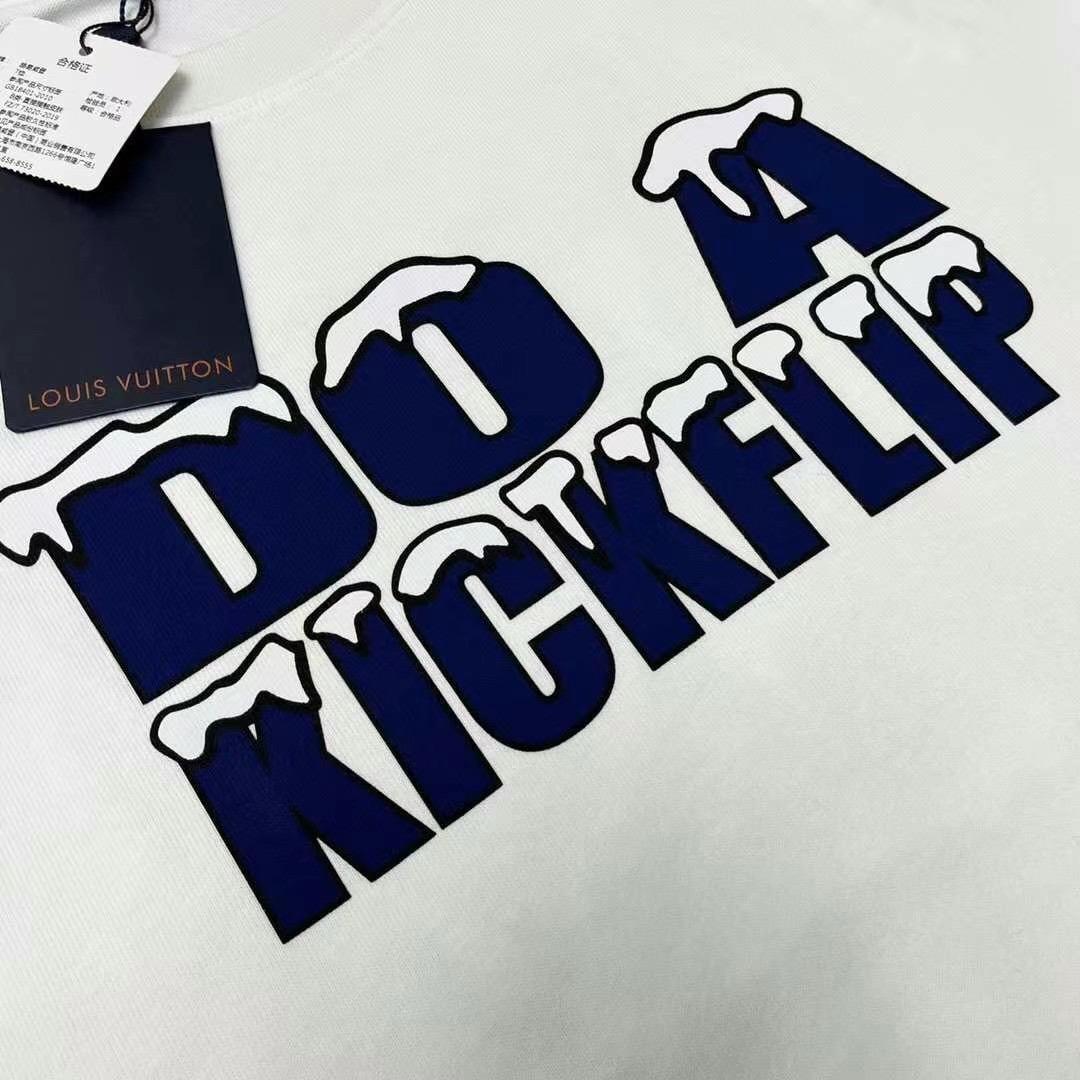 LV Do a Kickflip T-shirt in White – 90sen