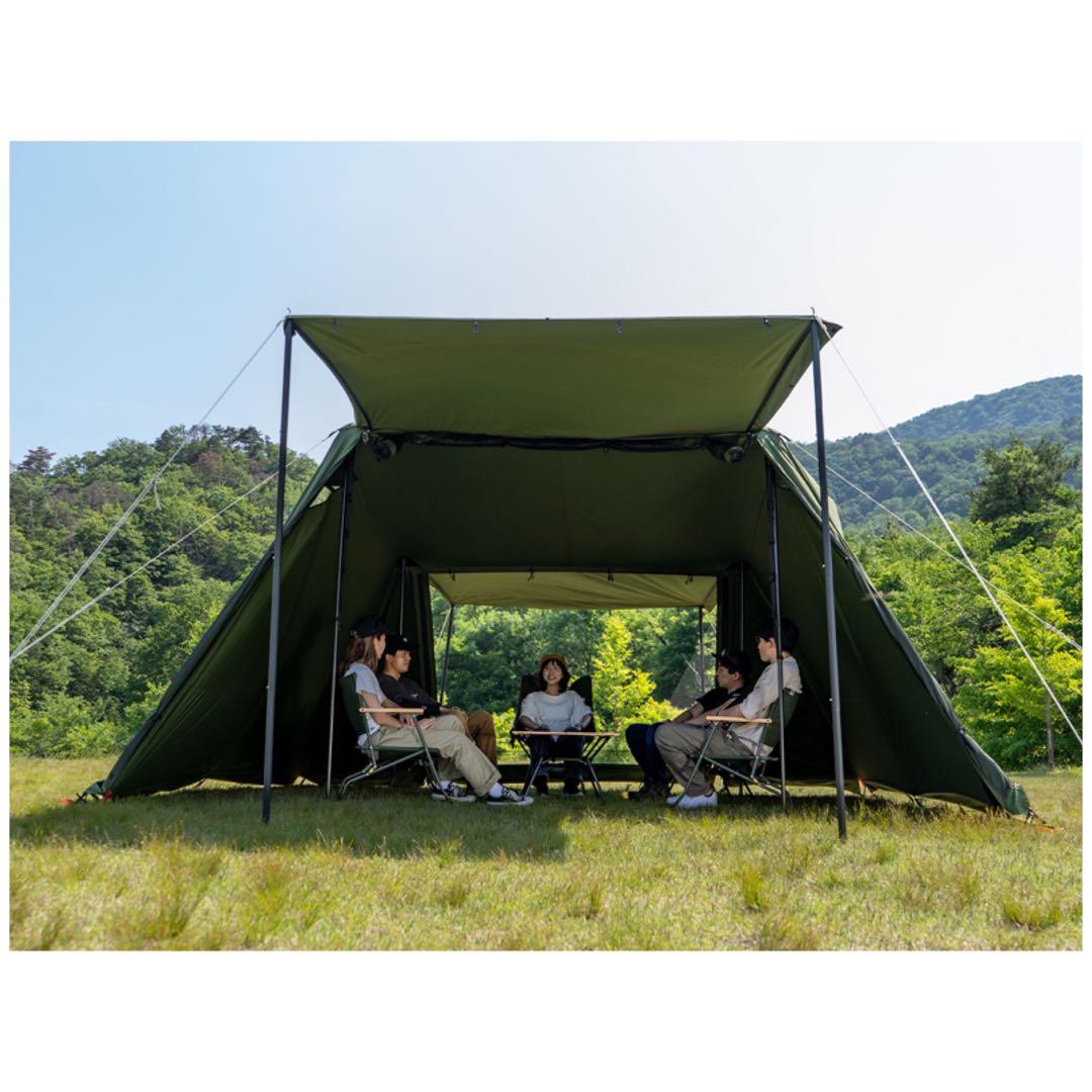 DOD 4x4 BASE TC 卡其色戶外露營帳TT5-962-KH, 運動產品, 行山及