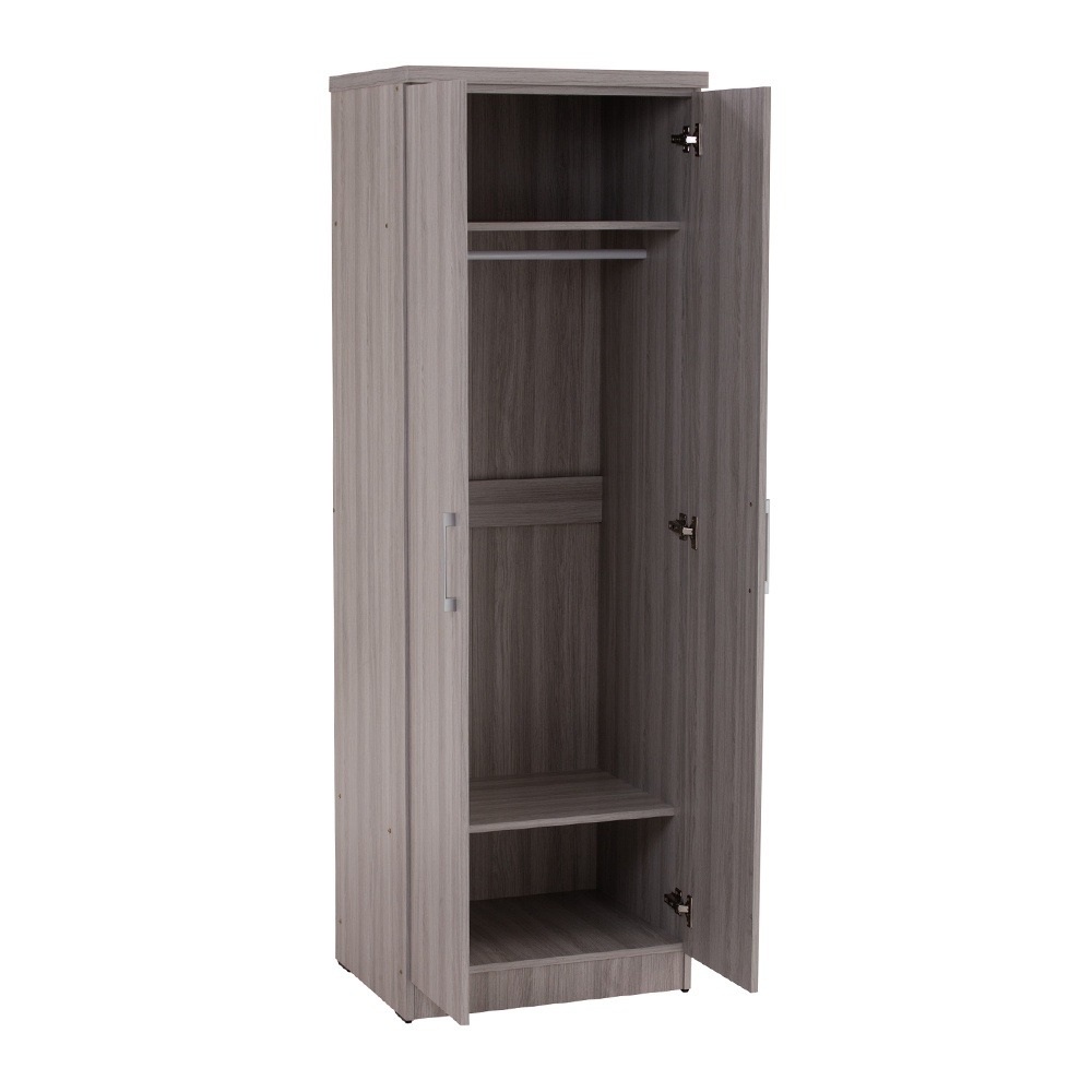 DUBLIN 2 Door Wardrobe with Lock (PreAssembled) Bedroom Furniture