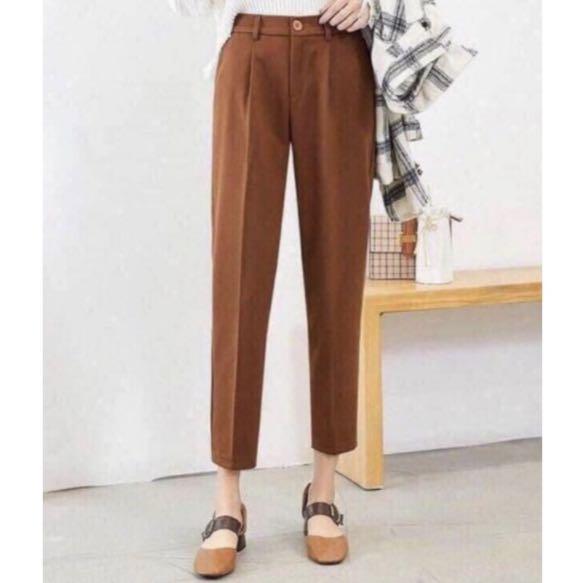 Brown corduroy flare pants, Women's Fashion, Bottoms, Other Bottoms on  Carousell