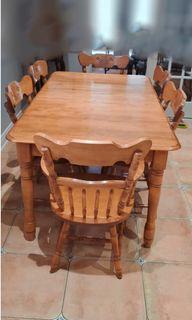 Extendable Solid Maple Wood Dining Table By Art Nova