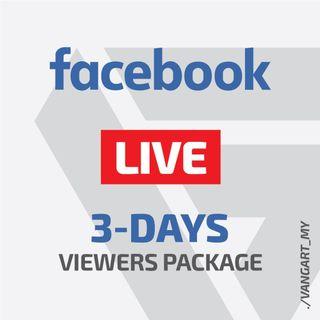 Facebook Live 3-Days Viewers Package Bale & Bundle