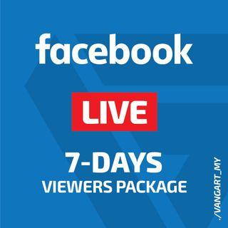 Facebook Live 7-Days Viewers Package Bale & Bundle