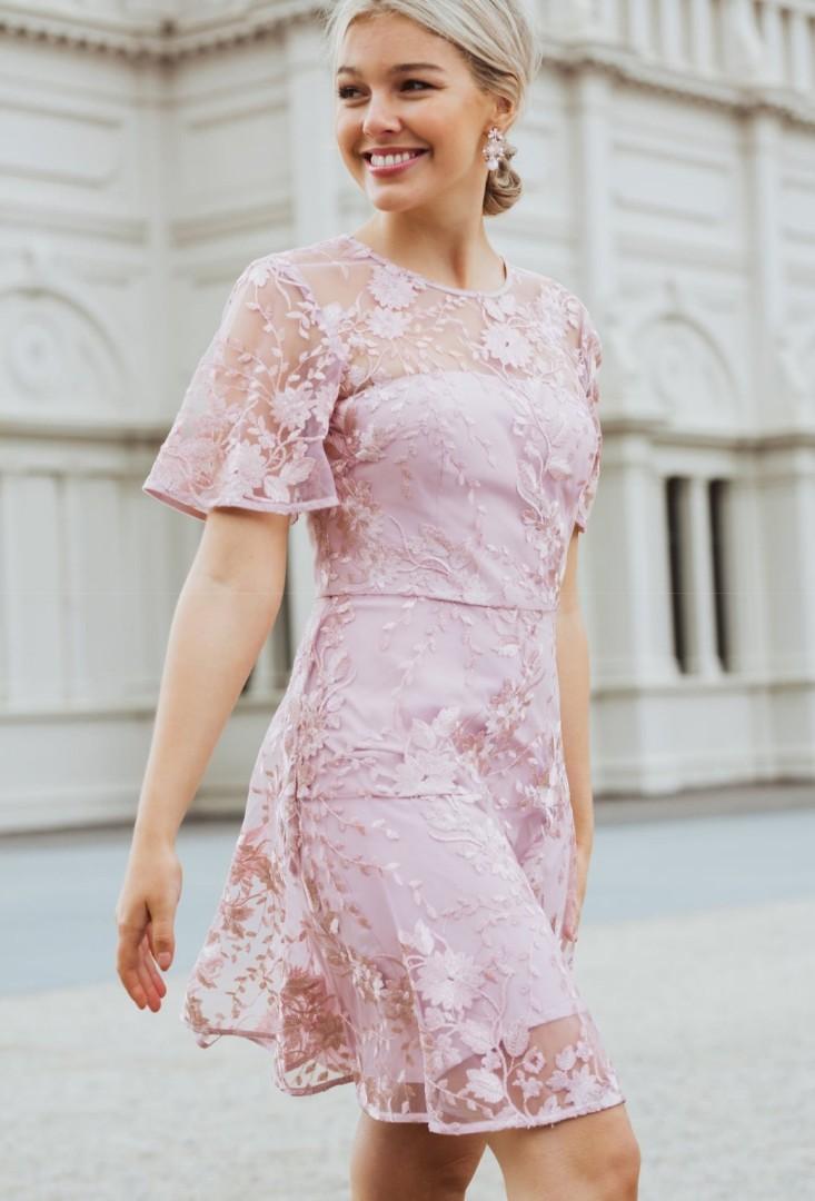 Forever New Ashton embroidered dress