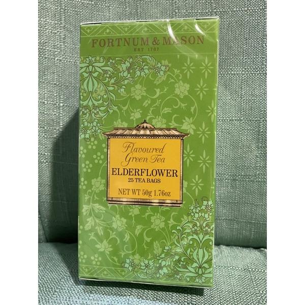 FORTNUM AND MASON GREEN TEA WITH ELDERFLOWER TEA BAGS (25 BAGS), Food