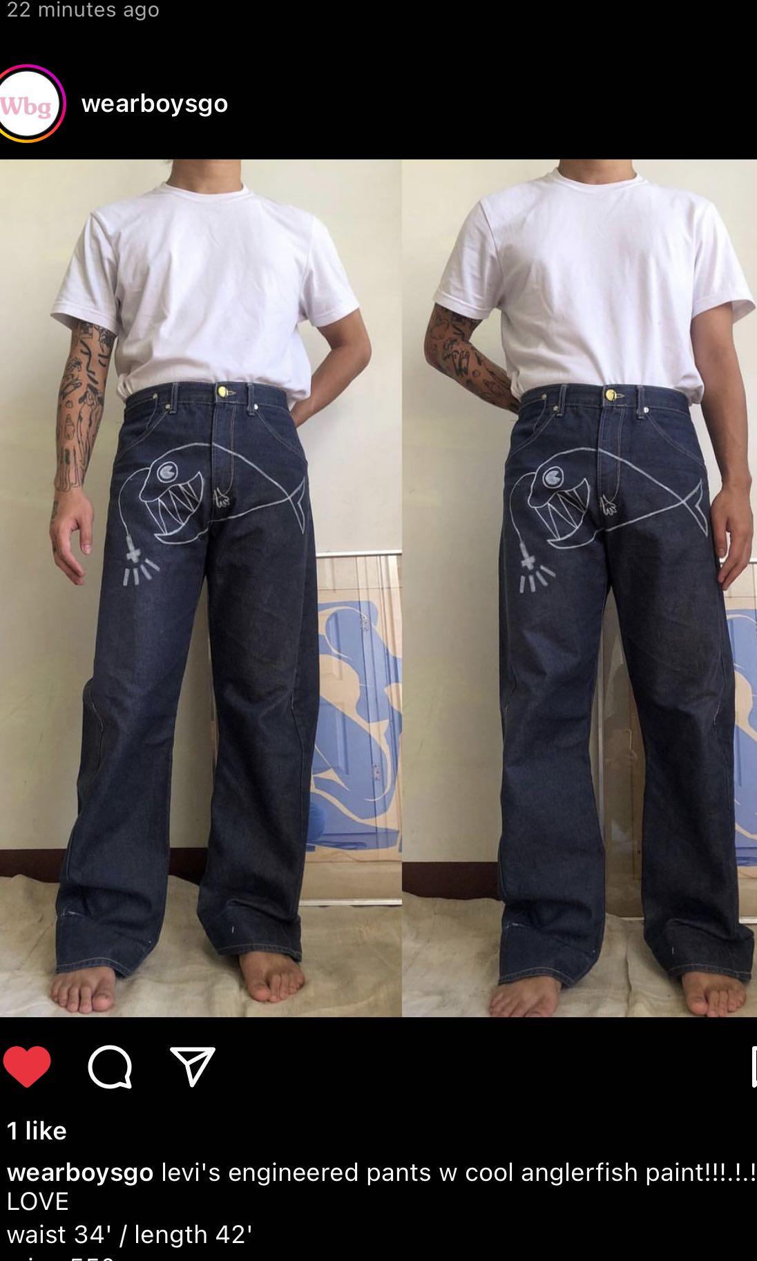 FREE SHIPPING ‼️ Levis Jeans (Engineered Painted Pants), Men's Fashion,  Bottoms, Jeans on Carousell