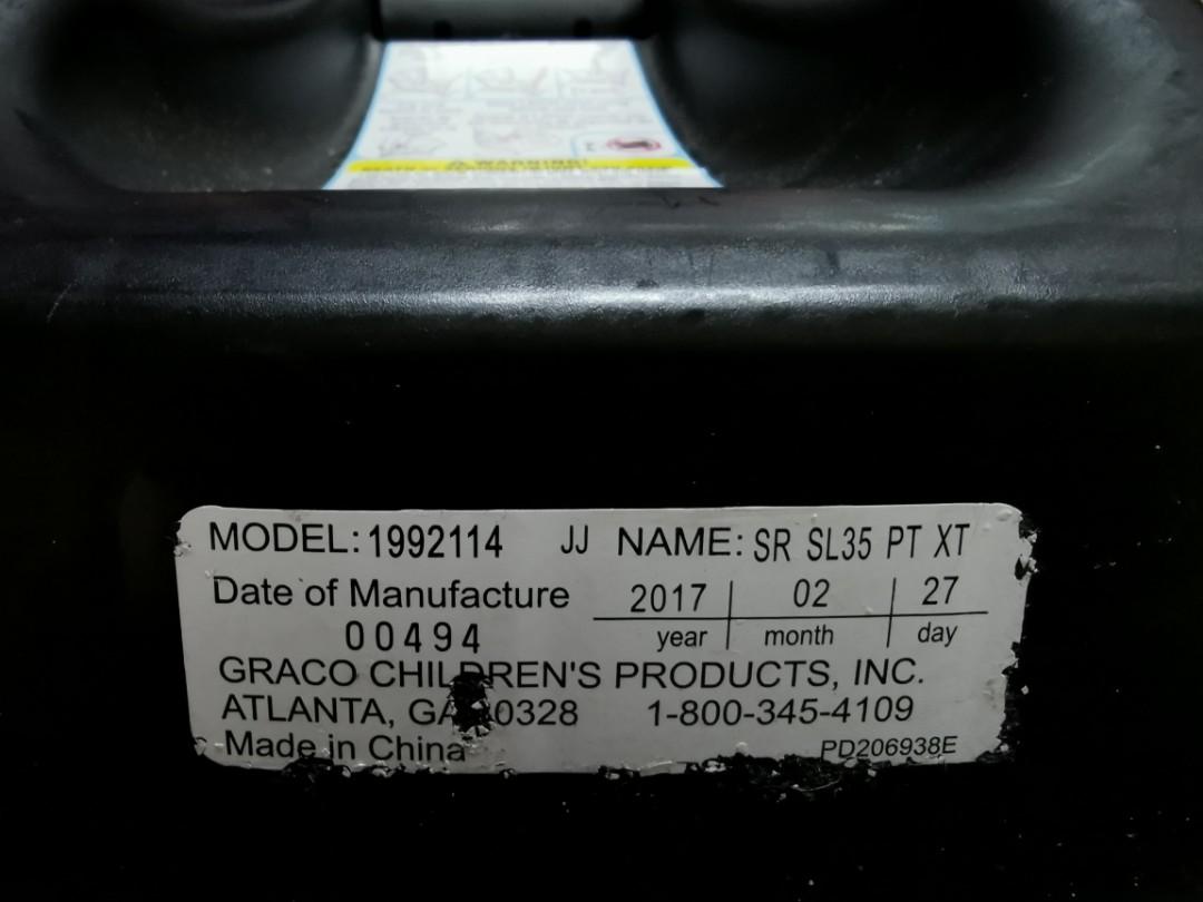 Graco snugride discount 35 platinum xt