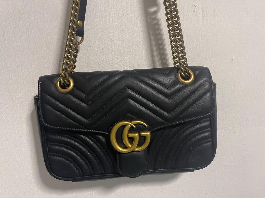 GUCCI GG Marmont matelassé mini bag •White, Women's Fashion, Bags &  Wallets, Shoulder Bags on Carousell
